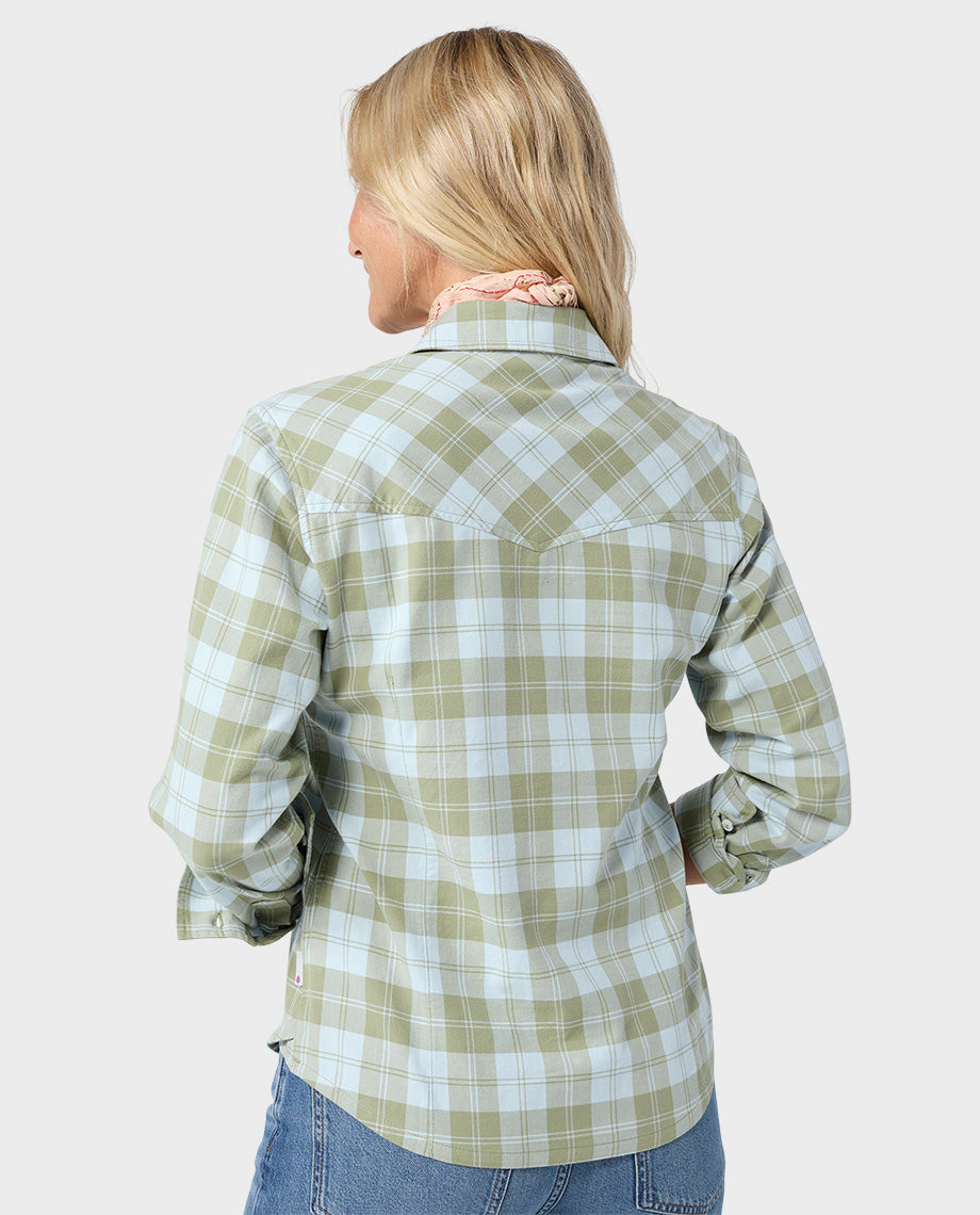 Women's Miter Stretch Lightweight Flannel Shirt - Image 13