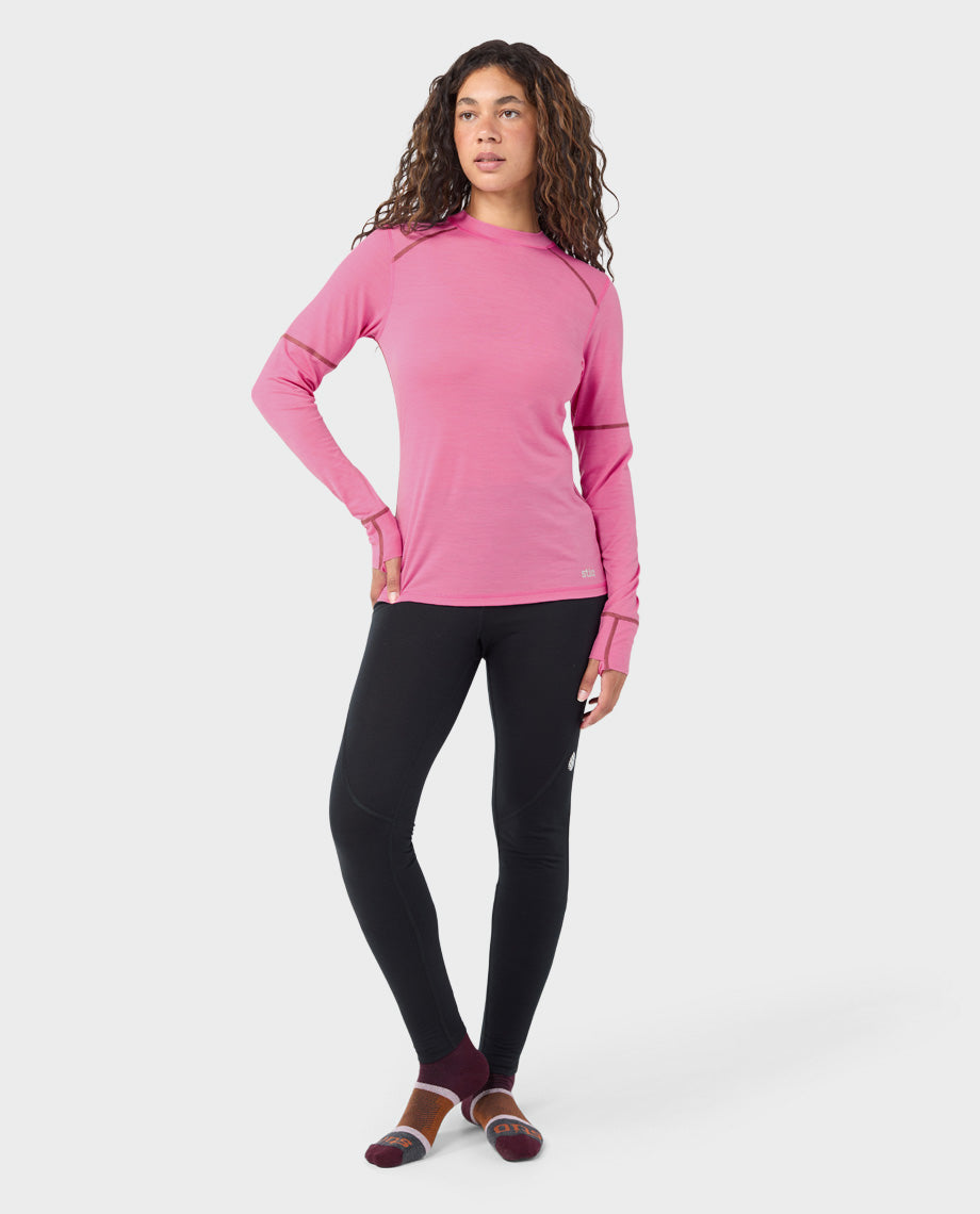 Women's Basis PeakWool Lightweight Crew LS - Image 11