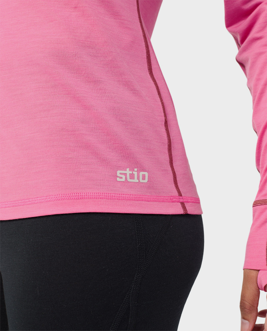 Women's Basis PeakWool Lightweight Crew LS - Image 15