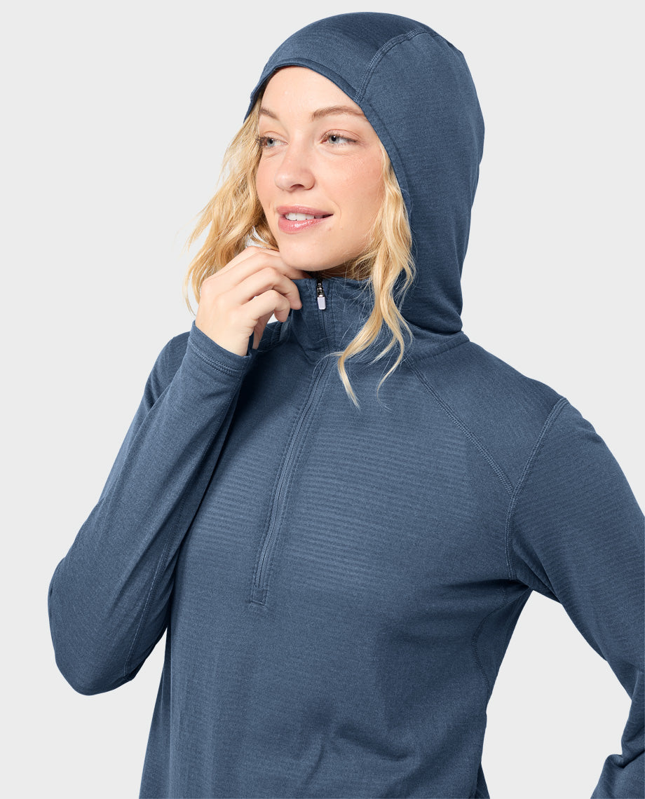 Women's Trax Power Grid Half Zip Hoodie - Image 11