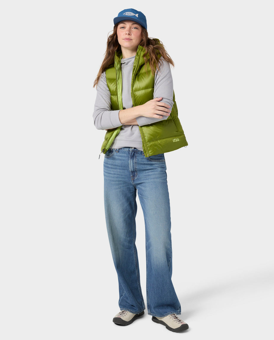 Women's Hometown Down Hooded Vest - Image 3