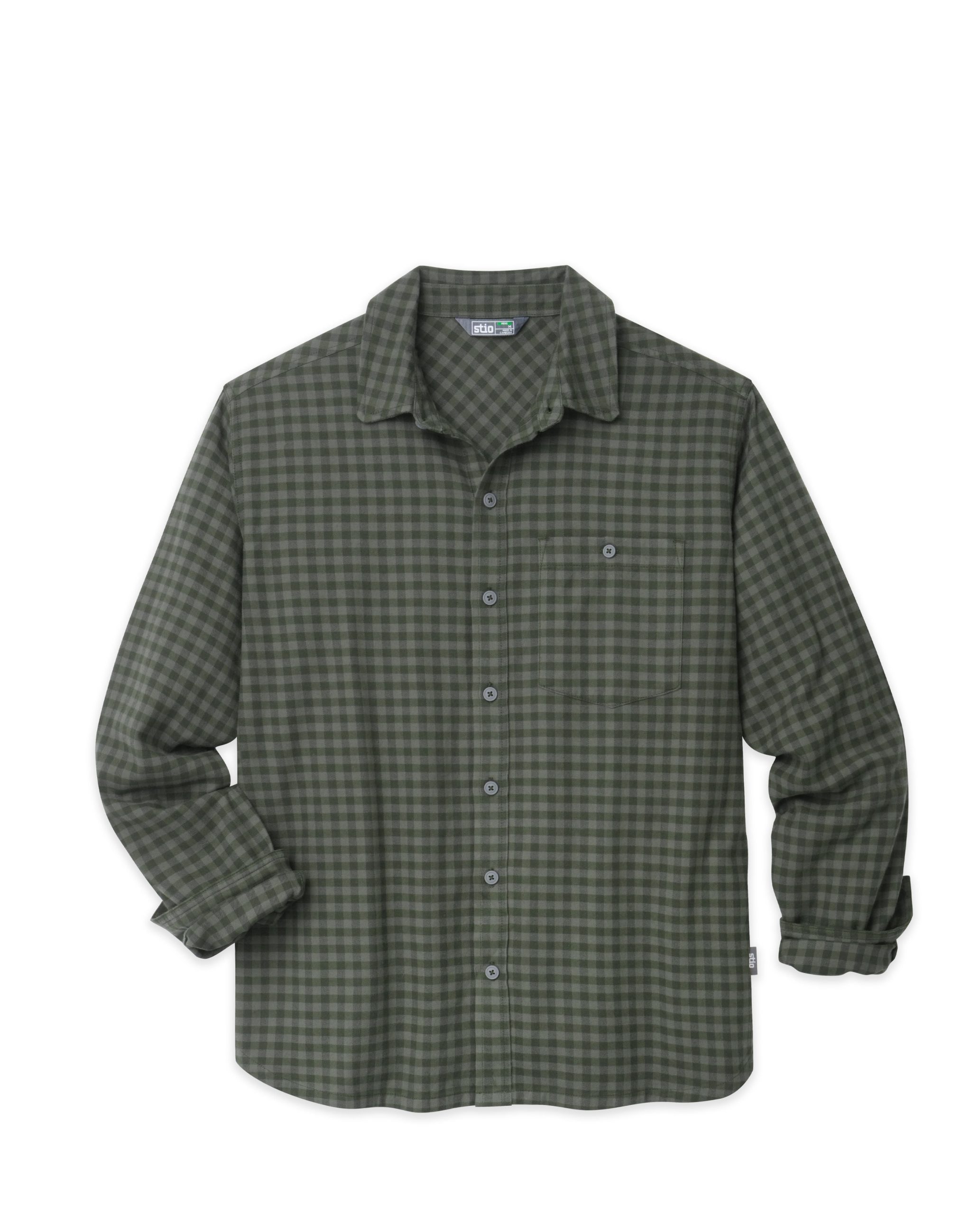 Men's Miter Stretch Lightweight Flannel Shirt - Image 15