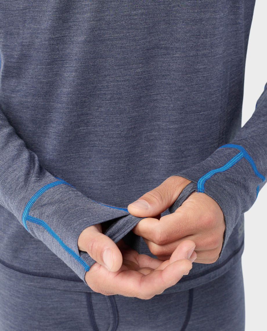 Men's Basis PeakWool Lightweight Crew LS - Image 23