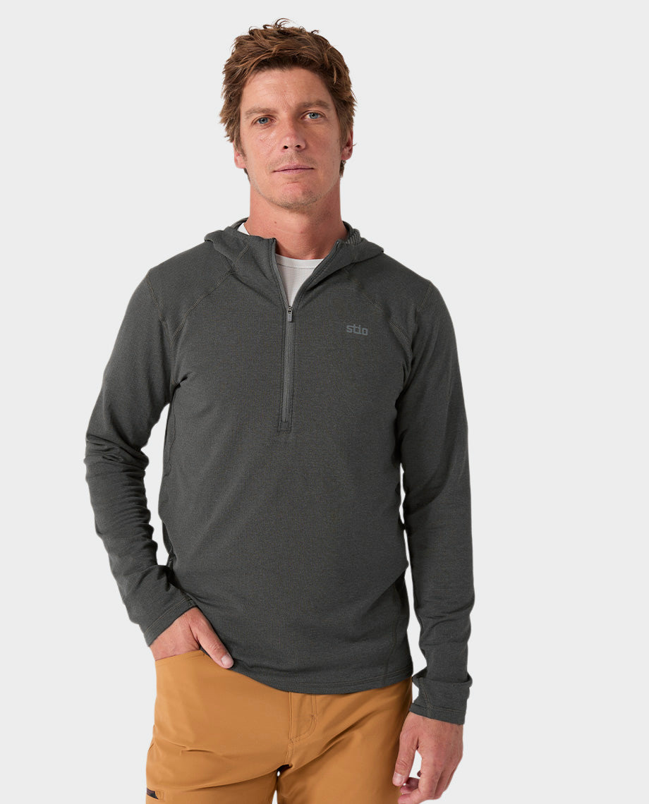 Men's Trax Power Grid Half Zip Hoodie - Image 20