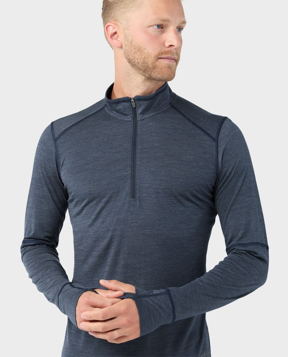 Men's Basis PeakWool Lightweight Half Zip - Image 12