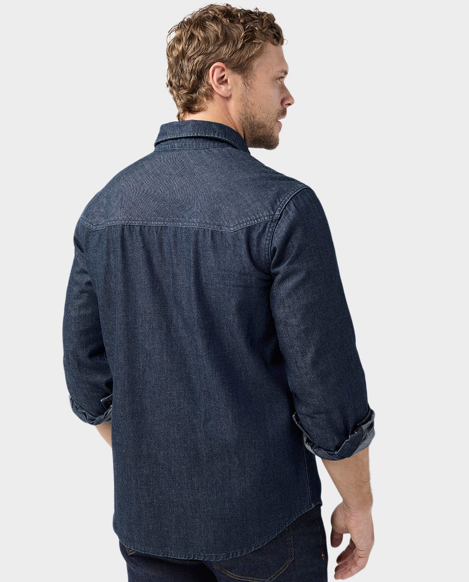 Men's Slipstone Japanese Denim Shirt - Image 13