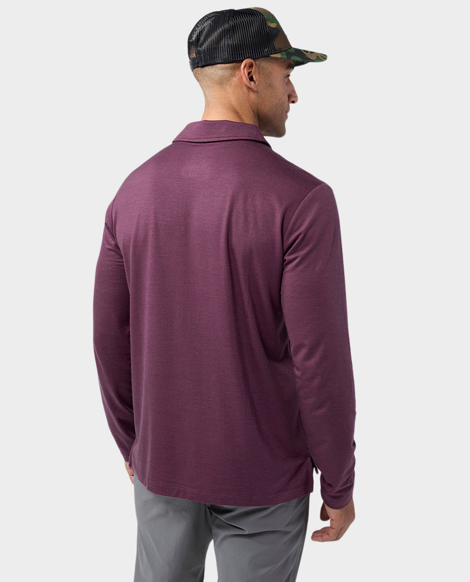 Men's Alpin Lightweight Merino Polo LS - Image 23